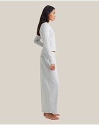 Papinelle - Soft Baby Rib Full Length Wide Leg Pant