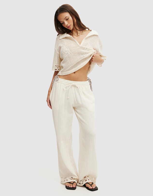 Cotton On Body - Woven Wide Leg Beach Pants