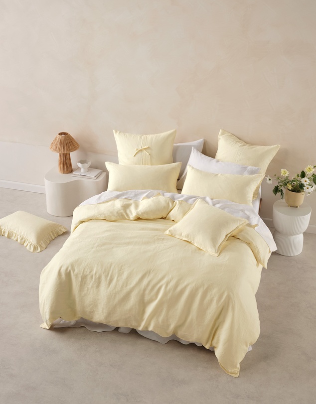 Linen House - Nimes Pure Linen Standard Pillowcase