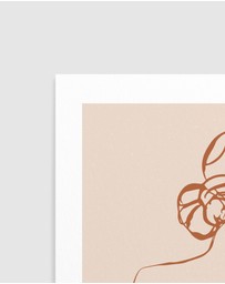 Olive et Oriel - Female Form IV Terracotta Art Print