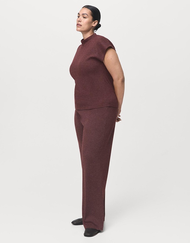 M.N.G - Knitted Trousers With Elastic Waistband