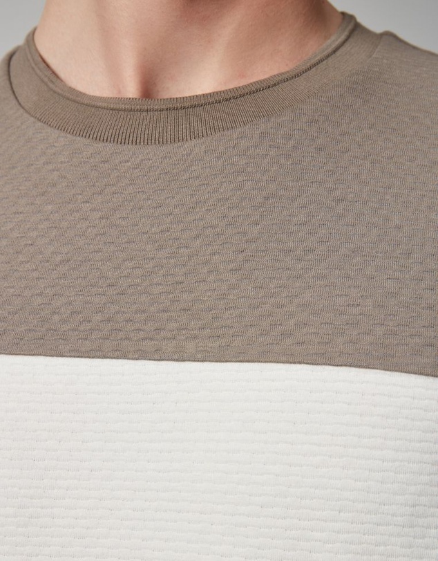 NEXT - Textured Colour Block T-Shirt