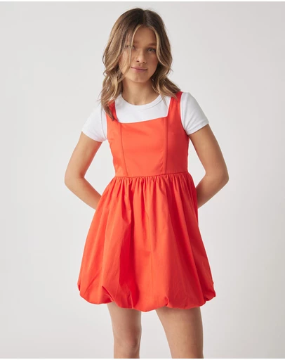 Decjuba Kids - Alice Bubble Hem Dress - Kids-Teens