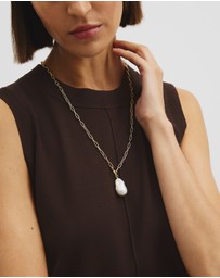 Country Road - Lila Freshwater Pearl Long Necklace