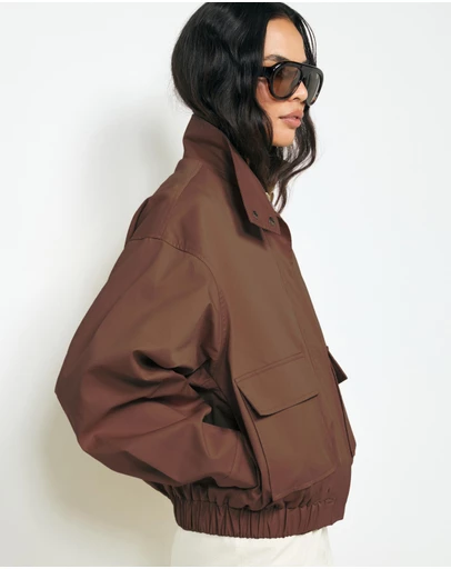 AERE - Ines Funnel Neck Bomber