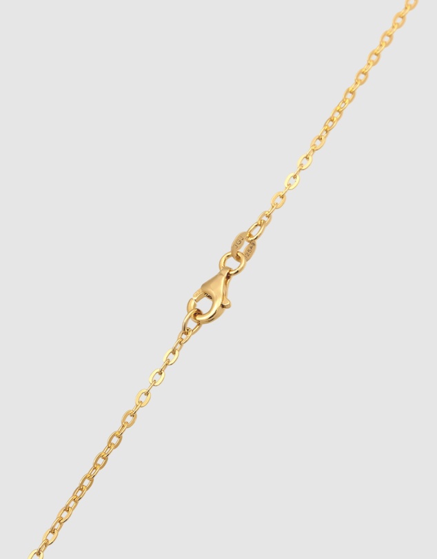 Elli Jewelry - Necklace Women Elegant Anchorchain 925 Sterling Silver Gold Plated