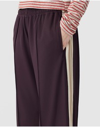 Bassike - Wide Leg Athletic Tape Pants