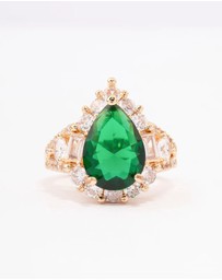 Lovisa - Green Grand Pear Cocktail Ring