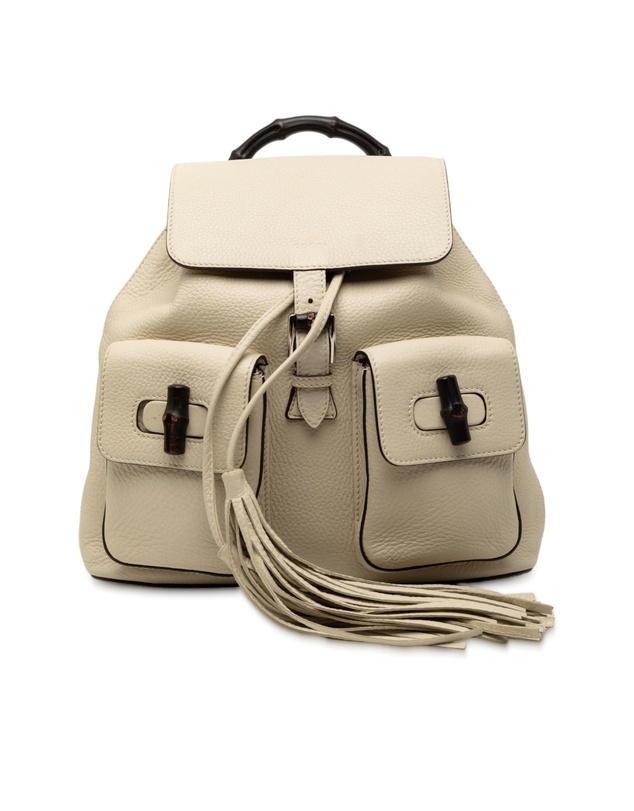 Pre-Loved by Azura Reborn - Pre-Loved Leather Bamboo Tassel Backpack