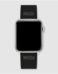 GUESS - Guess Apple Band - Black & Gun Metal Frontier Silicone Stones 42/44/45mm