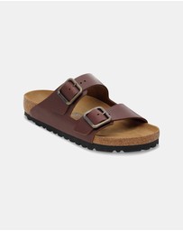 Birkenstock - Arizona Wire Buckle Natural Leather Narrow Shoes - Men's