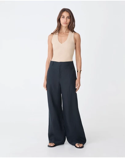 Forcast - Ivy Linen Wide Leg Pants