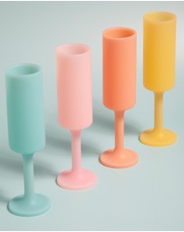 porter green - seff | silicone unbreakable champagne flutes