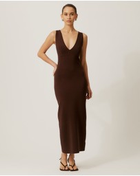 Tussah - V-Neck Knit Dress