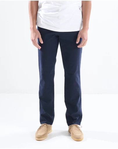 3 Wise Men - 3 Wise Men Tapered Fit Chino -  Navy