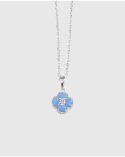 Von Treskow - Czelline Opal Clover Belcher Necklace