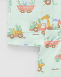 Purebaby - Button Up Sleep Pyjama Set -Kids-Babies