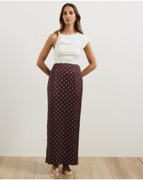Atmos&Here - Lowen Satin Maxi Skirt