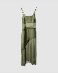 Damson Madder - Sasha Ruffle Slip Dress