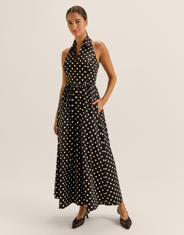 Review - Ava Spot Maxi Dress
