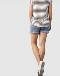 Angel Maternity - Maternity Denim  Shorts