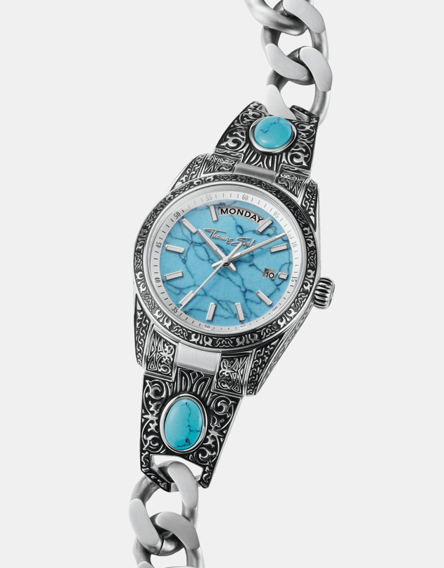 THOMAS SABO - Women's Western-Style Watch with Turquoise, Stainless Steel
