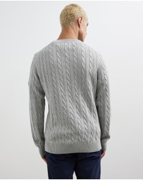 Gant - Cotton Cable Crew Neck Knit
