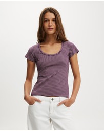 Cotton On - Everyday Smooth Scoop Neck Tee