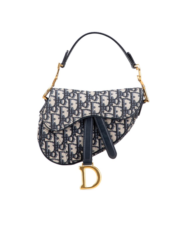 Pre-Loved by Azura Reborn - Pre-Loved Mini Oblique Canvas Saddle Bag
