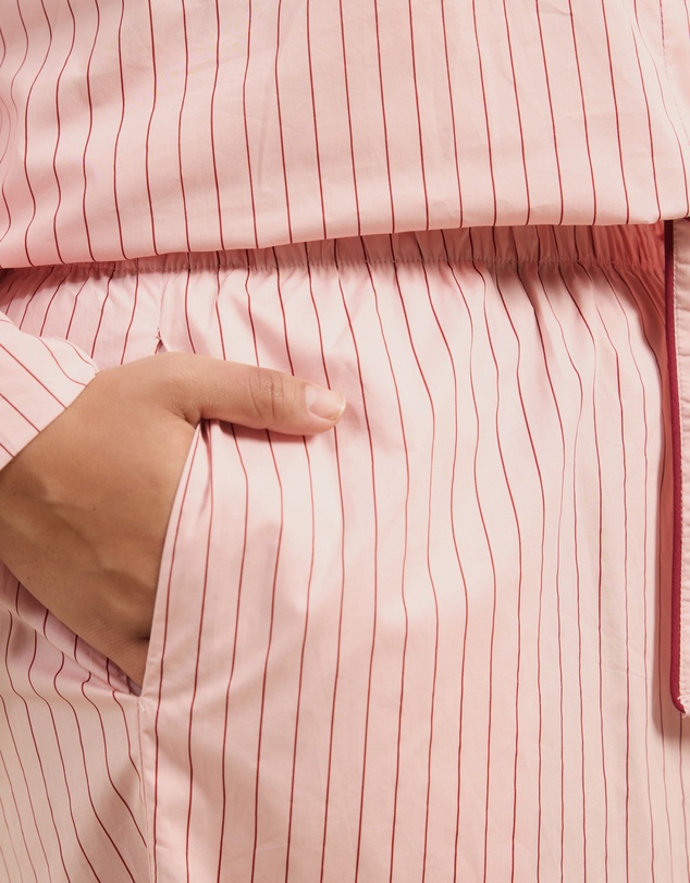 Atmos&Here Curvy - Riley Stripe Cotton PJ Set