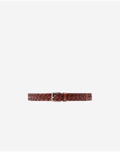 Calibre - Soft Braided Leather Belt Tan