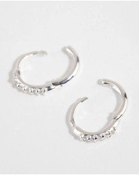 Lovisa - Sterling Silver Mini Cubic Zirconia Huggie Earrings