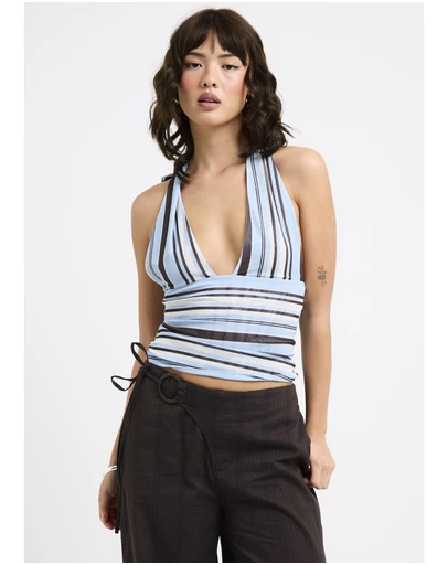 Alice In The Eve - Ava Slinky Plunge Top