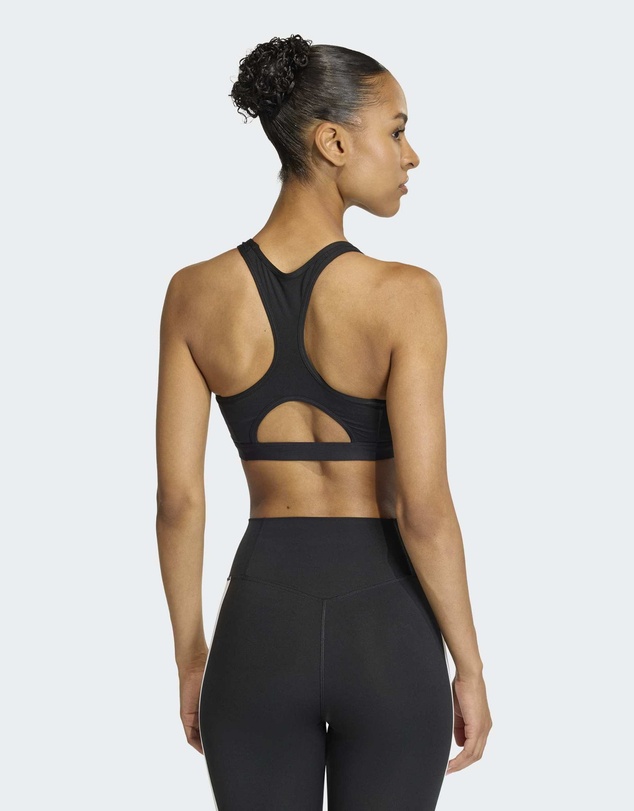 adidas Performance - Optime Essentials Workout 3-Stripes Medium Support Bra Womens