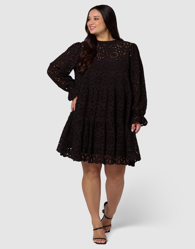Something 4 Olivia - Millie Broderie Mini Dress