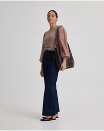 Oxford - Alice Contrast Sleeve Knit