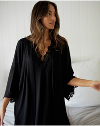 UNE PIECE - Lace Trim Modal V-Neck Nightie