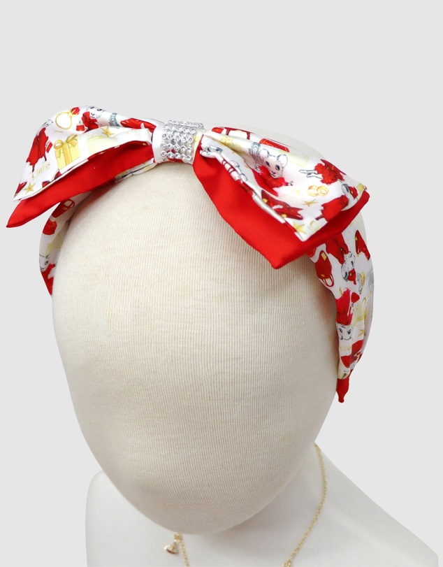 Claris The Chicest Mouse In Paris By Pink Poppy - Claris Fashion Holiday Heist Bow Headband