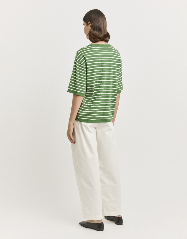 Toorallie - Relaxed Stripe Knit Tee