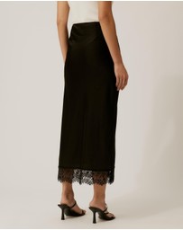 Tussah - Sadie Satin Lace Slip Skirt