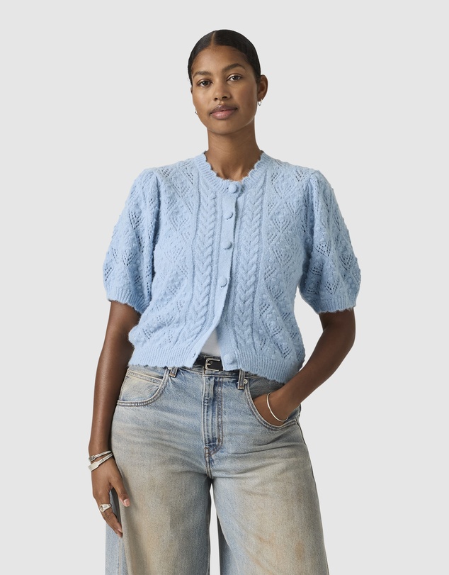 Levi's - Pauline Pointelle Short-Sleeve Cardigan