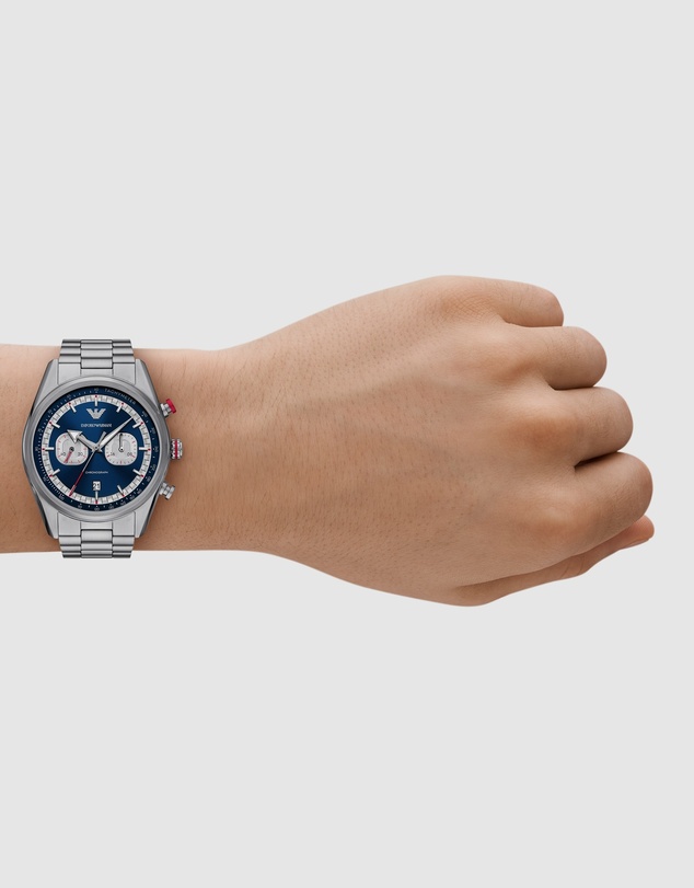 Emporio Armani - Silver Tone Chronograph Watch