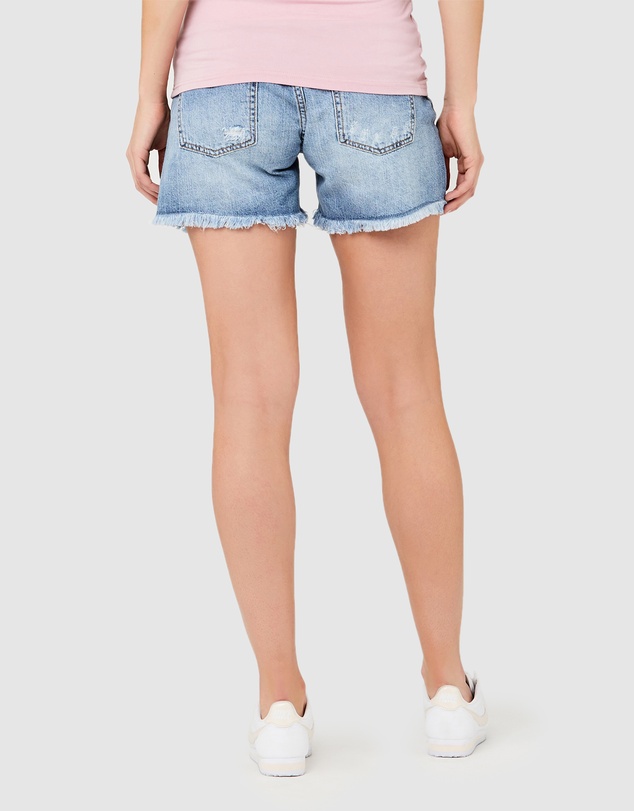 Ripe Maternity - Distressed Denim Shorts