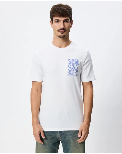 Scotch & Soda - Regular Fit Left Chest Logo T-Shirt