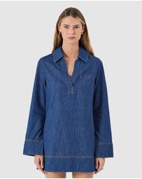 Rolla's - Marfa Tunic - Blue Smoke