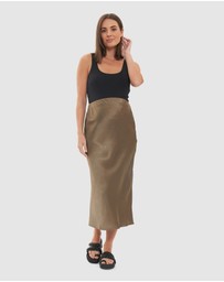 Ripe Maternity - Lexie Satin Skirt