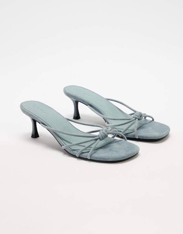 AERE - Suede Crossover Strappy Heels