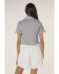 Glamorous - Mid Rise Frayed Hem Denim Shorts