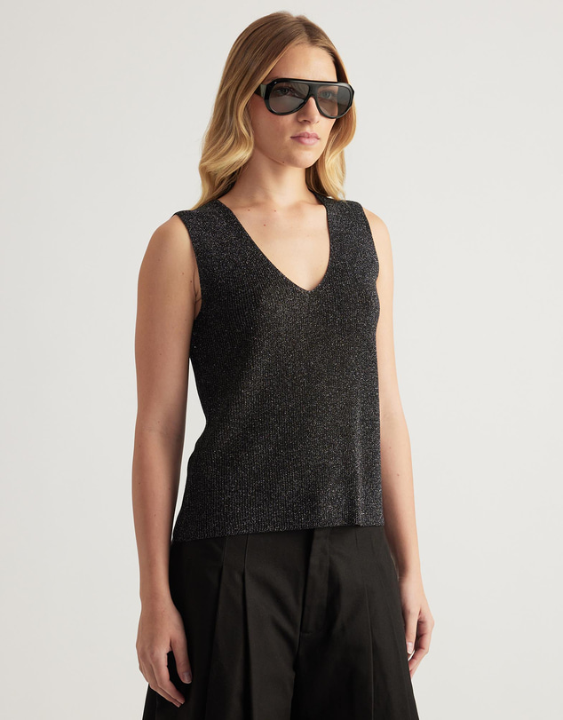 Decjuba - Bri Metallic Knit Tank