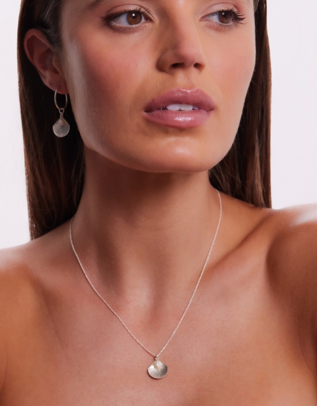 Alana Maria - Ula Shell Necklace - Sterling Silver